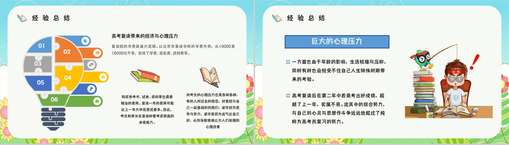 复读生高考心理问题疏导解答复读注意事项及准备资料咨询主题班会PPT模板-8