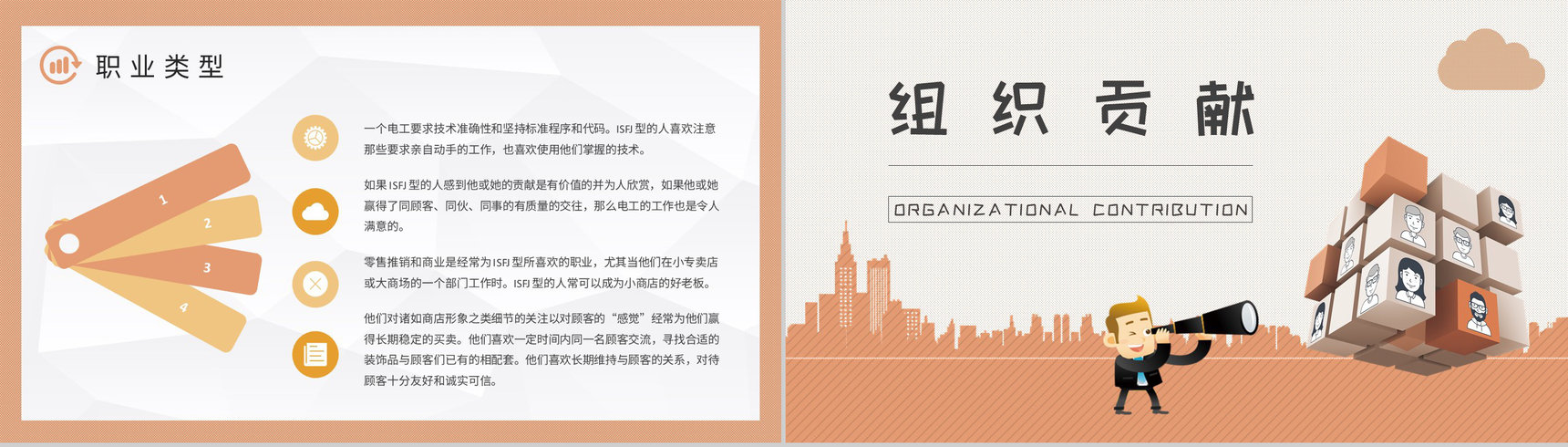 MBTI性格分析ISFJ个性特征描述公司员工职业领域建议PPT模板-16