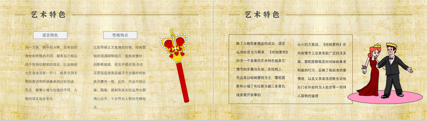 中学必读国外名著导读《哈姆雷特》人物分析PPT模板-4