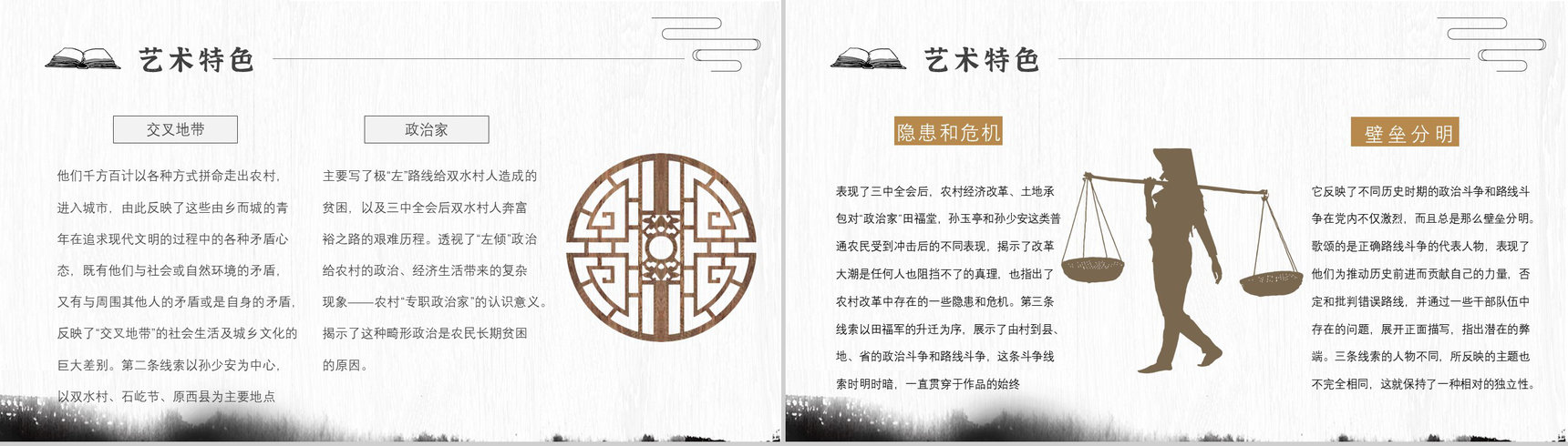 心得体会《平凡的世界》内容简介读书分享PPT模板-3