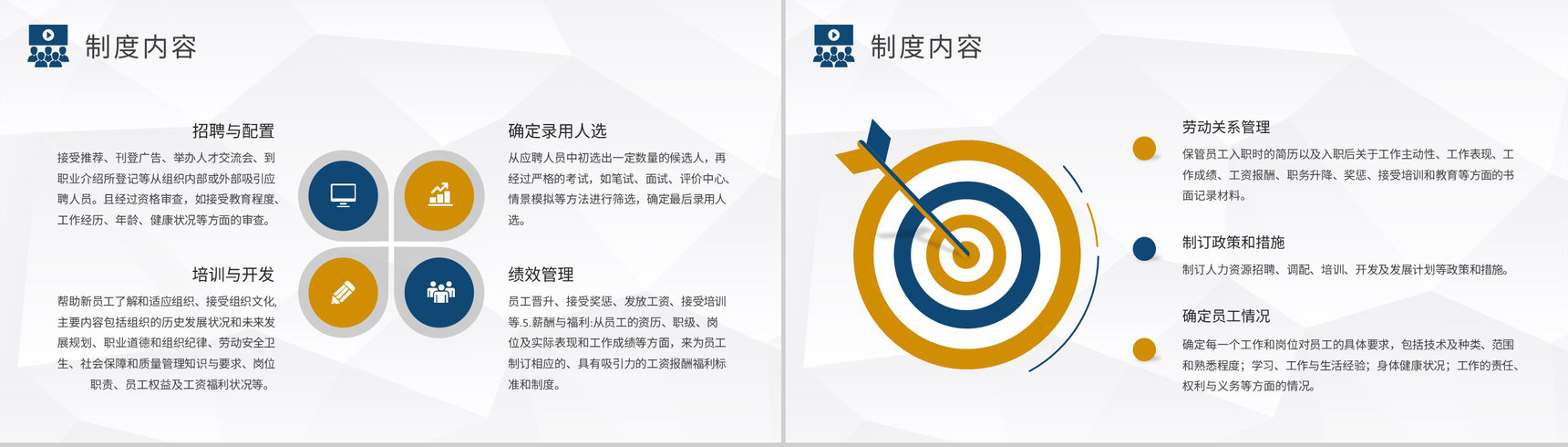 企业规章制度学习部门员工人事管理制度培训总结PPT模板-6