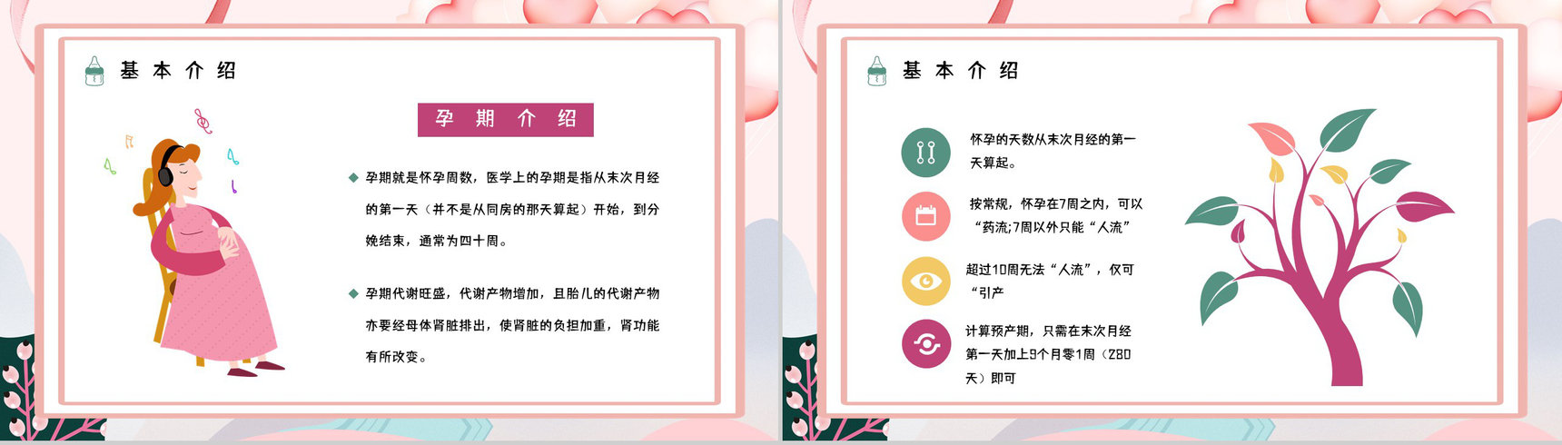 女性孕期小知识及注意事项宣传普及孕妇保健知识学习培训讲座PPT模板-3