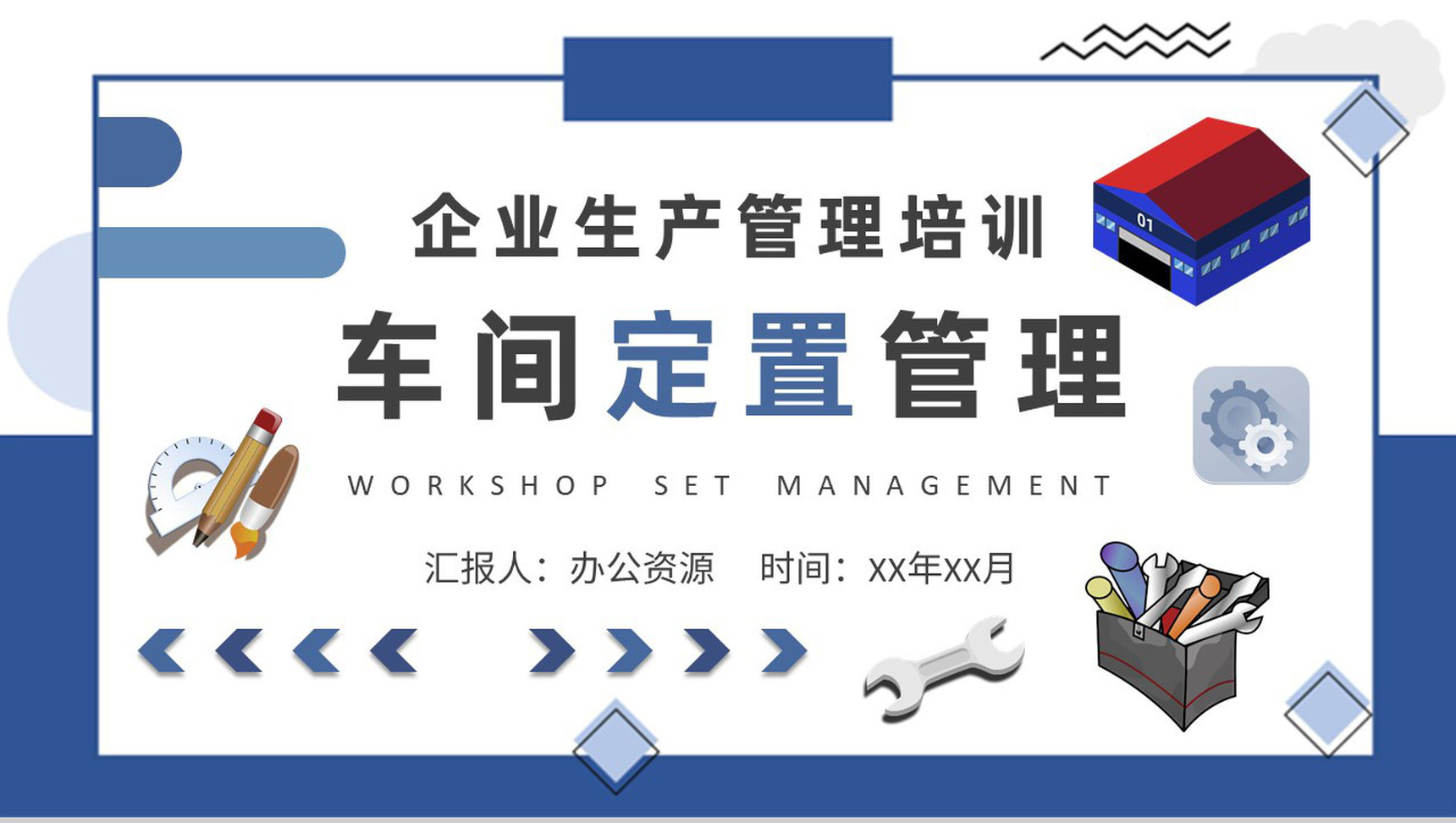 企业生产管理工作总结车间定置管理概念解析PPT模板