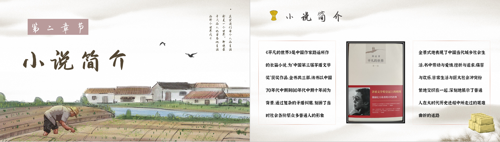 中学必读名著《平凡的世界》人物分析心得体会PPT模板-5