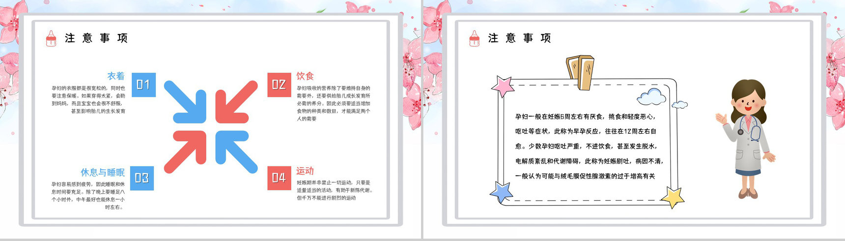 孕妇孕期小知识学习培训保健知识点了解妇产科医生宣传讲座活动PPT模板-3