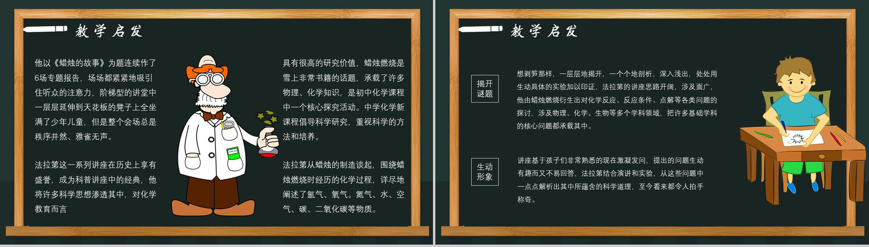 教师备课法拉第《蜡烛的故事》艺术特色名著知识点梳理PPT模板-3