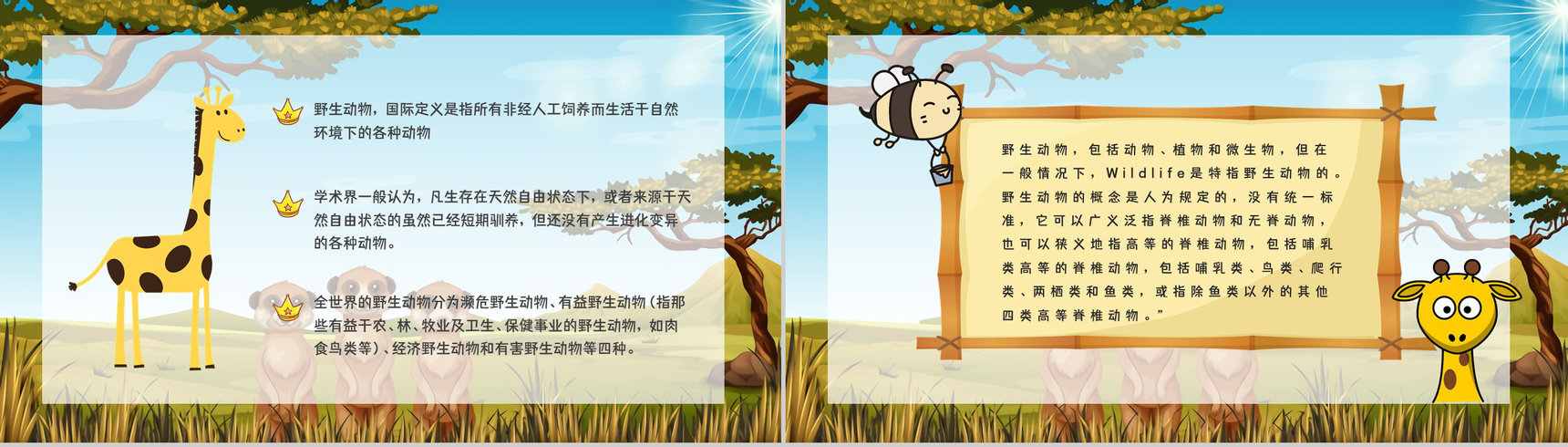 保护野生动物我们在行动主题公益活动宣传学生课外教学拓展PPT模板-5