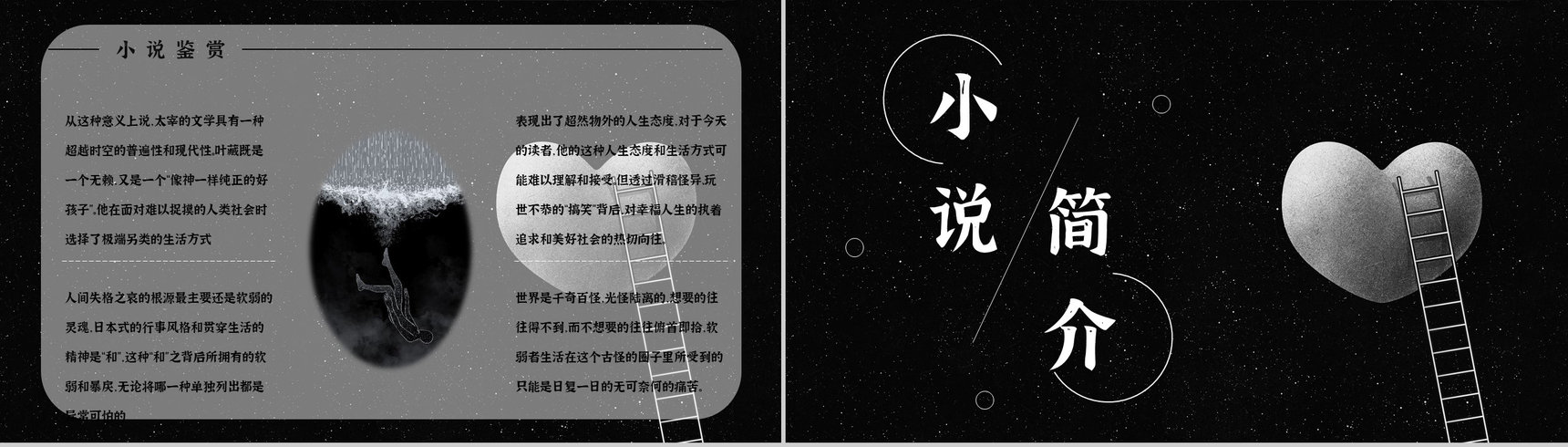读书笔记《人间失格》小说导读赏析人物形象分析教育培训通用PPT模板-7