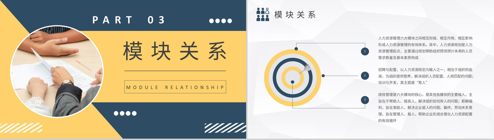 人力资源六大模块的关系学习企业人事岗位技能培训PPT模板-7