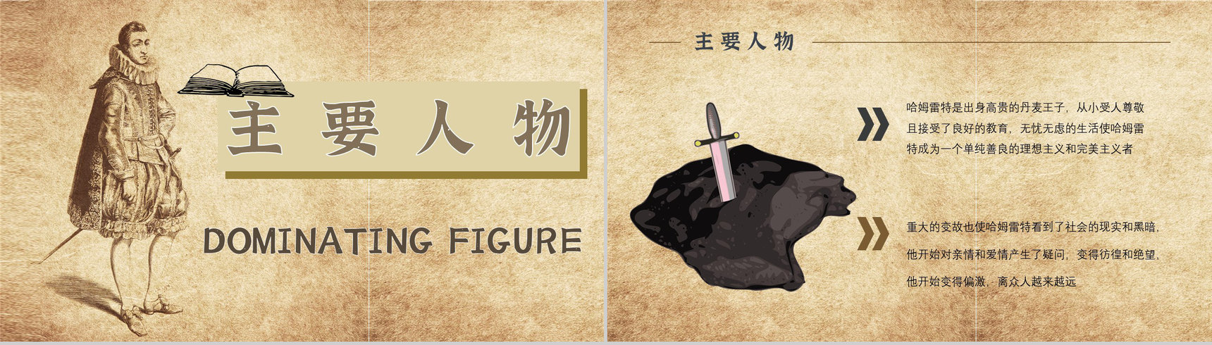 中学必读国外名著《哈姆雷特》人物分析心得体会PPT模板-7
