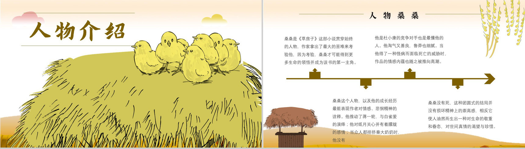名著导读《草房子》艺术特色教育培训PPT模板-2