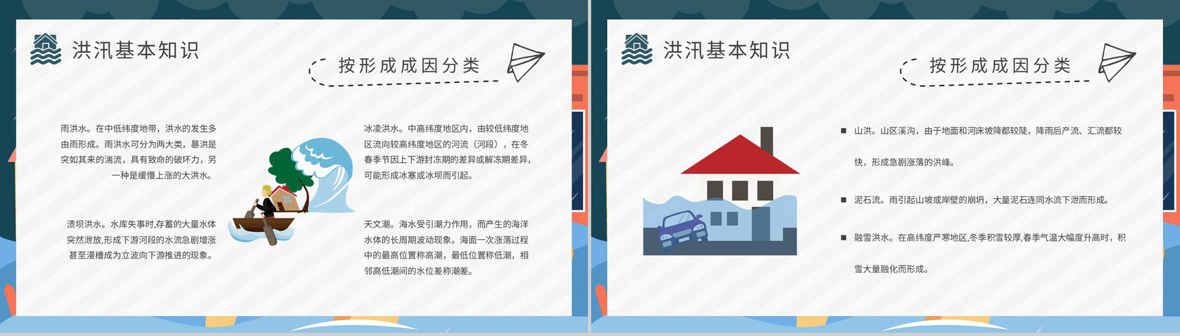 社区居民雨季洪汛安全自救知识普及防洪防汛的措施和方法培训PPT模板-4