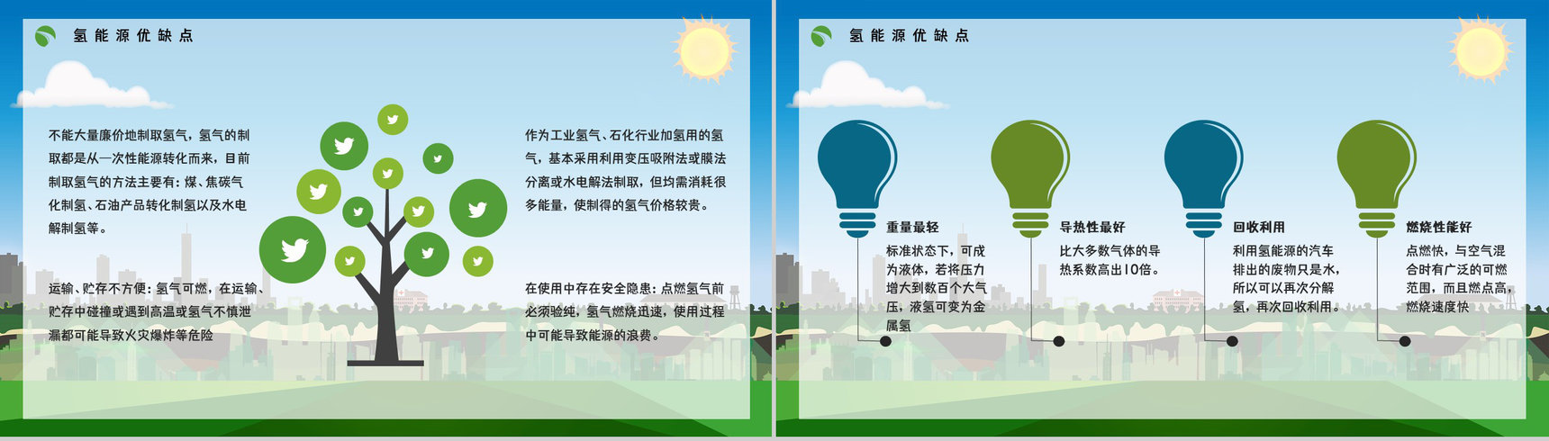 氢能源知识学习培训国家新能源技术发展前景分析论文报告PPT模板-8