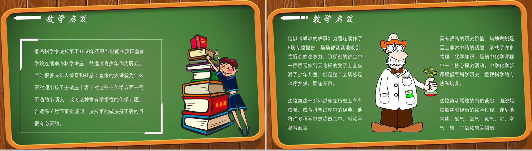 读书分享法拉第《蜡烛的故事》内容简介名著导读PPT模板-9