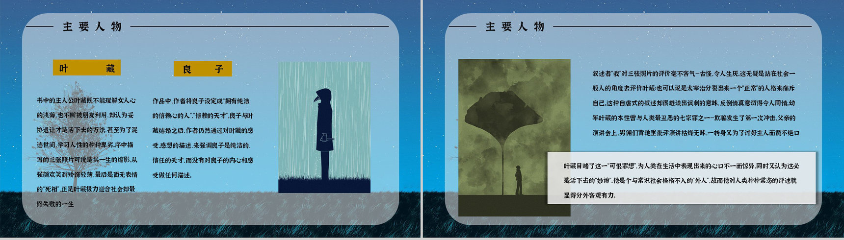 国外必读中篇小说《人间失格》经典片段鉴赏学生阅读培训讲座PPT模板-6