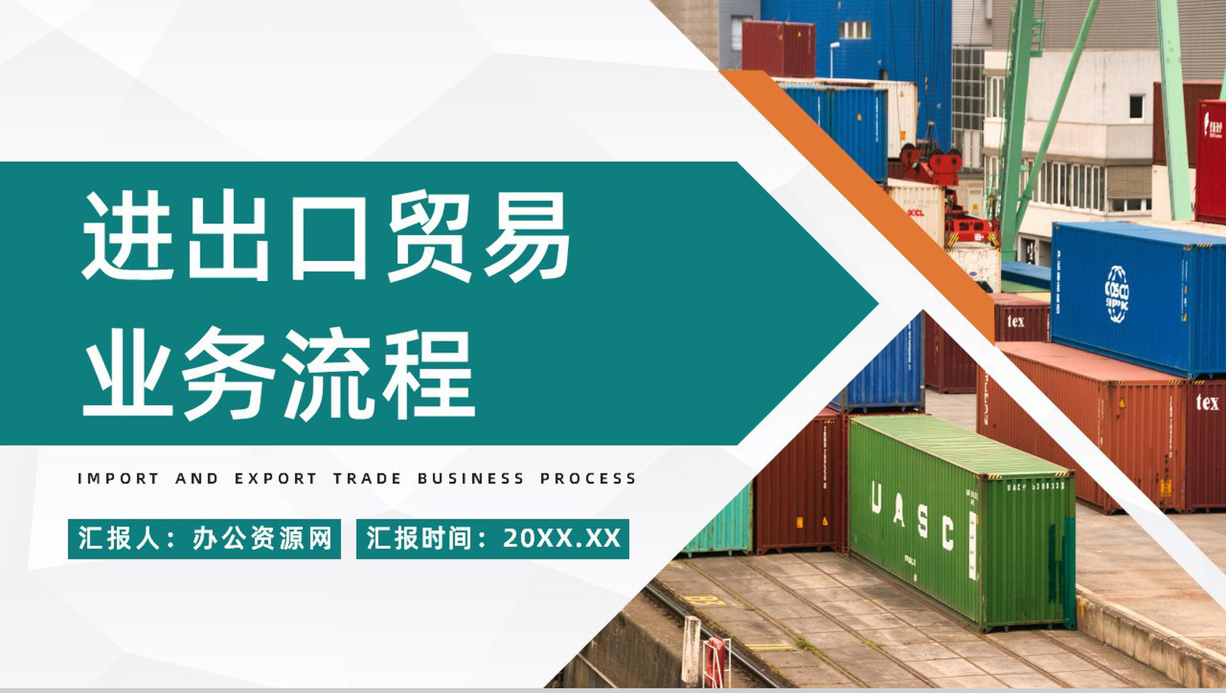 企业员工入职培训进出口贸易业务流程基础知识学习讲解外贸跟单流程培训PPT模板-1