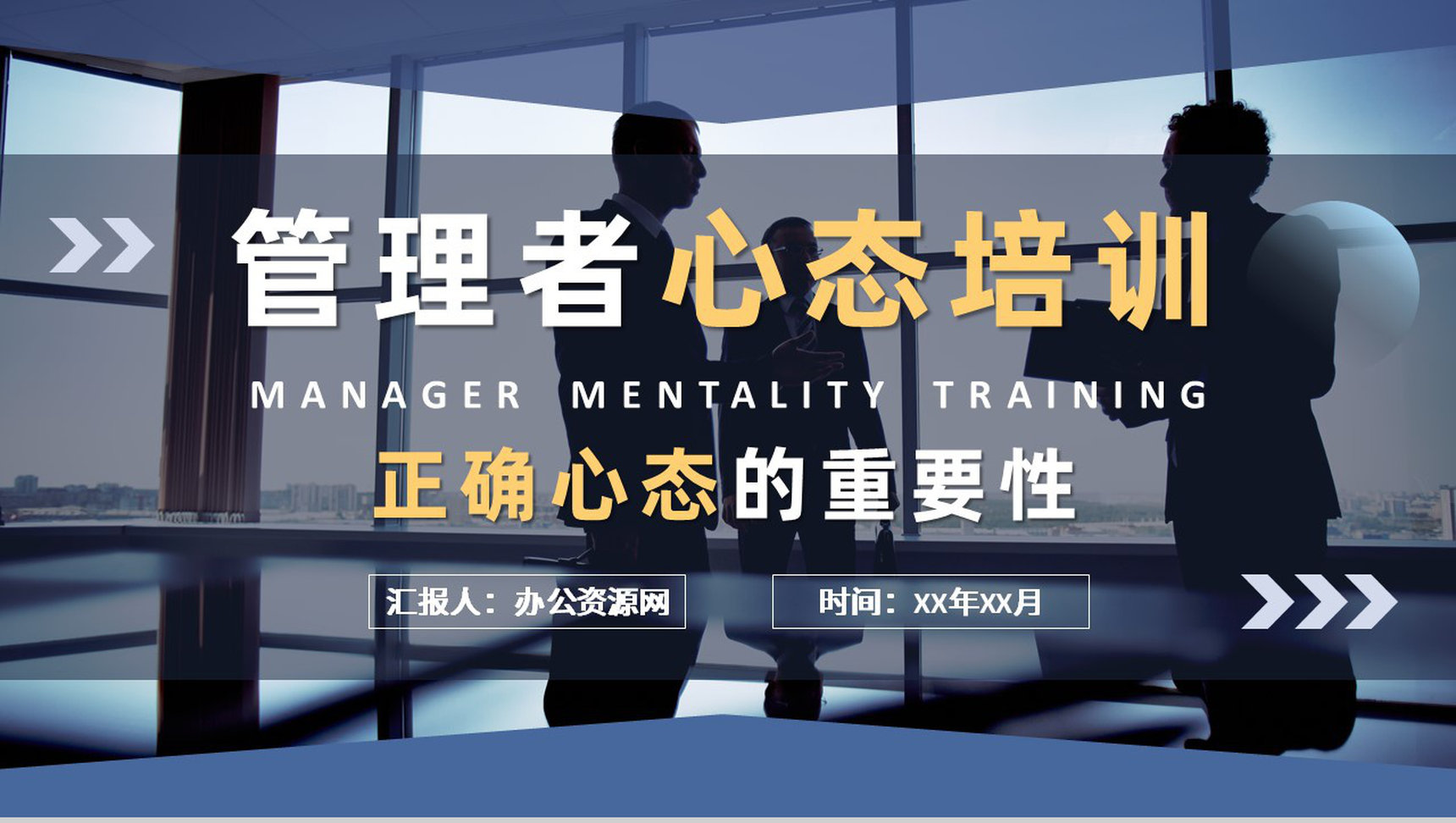 互联网公司高层管理者心态培训心得正确心态的重要性介绍PPT模板