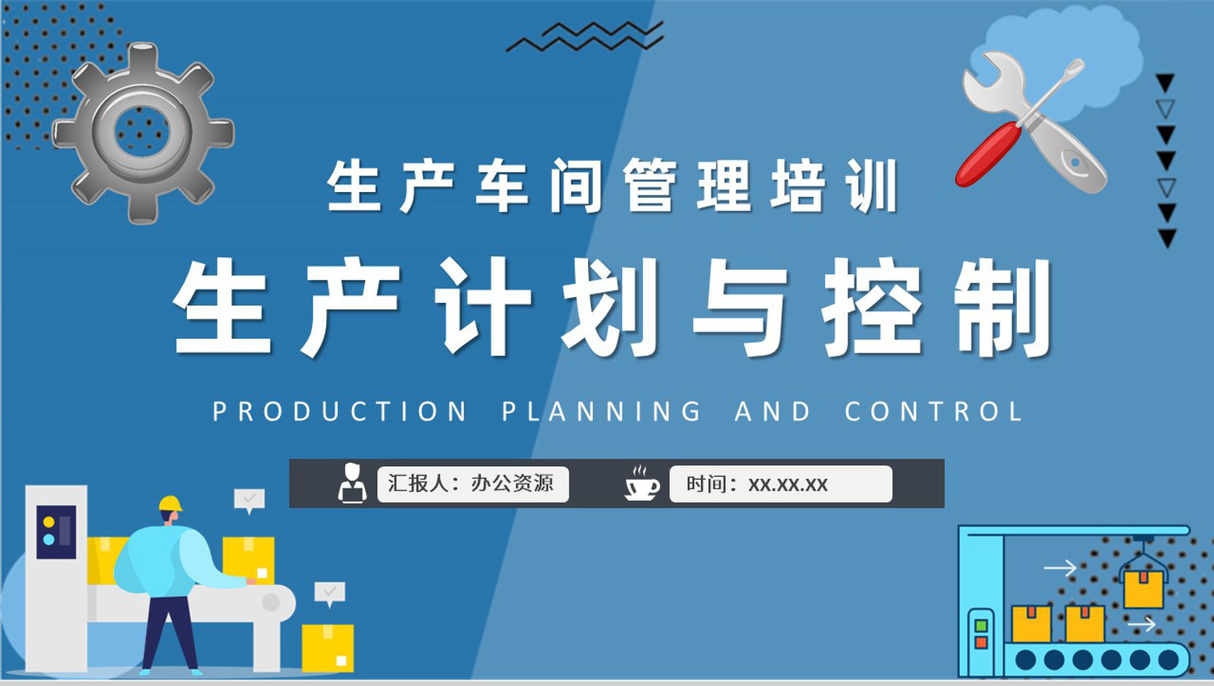 生产车间管理流程介绍生产计划与控制内容培训PPT模板-1