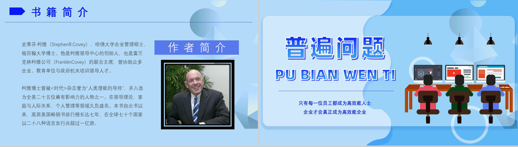 史蒂芬柯维《高效能人士的七个习惯》提升工作效率职场员工技能提高培训PPT模板-3