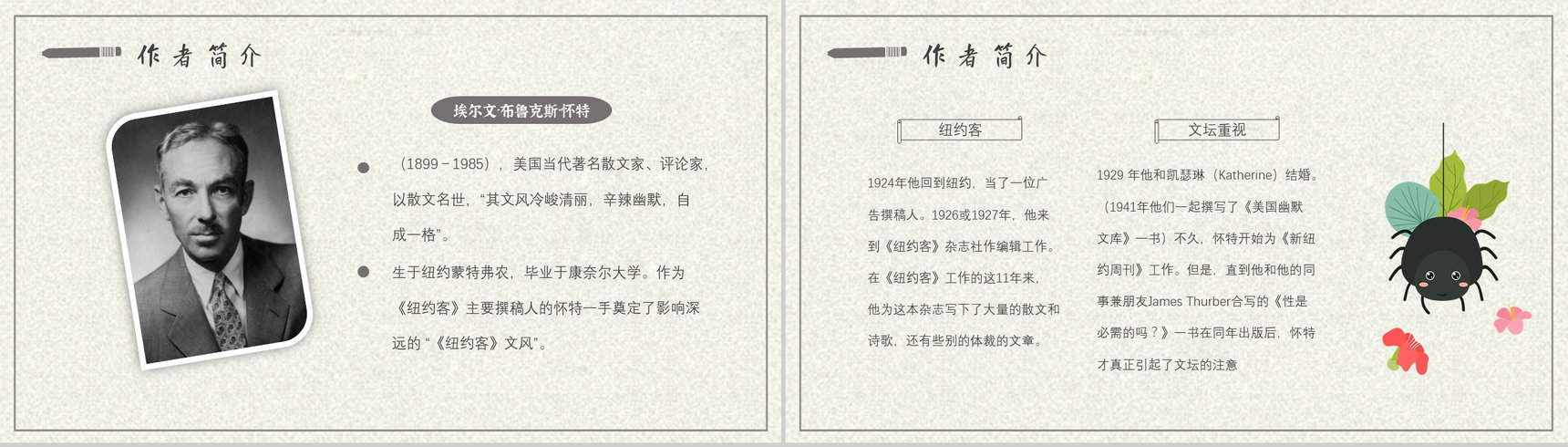 寓言故事小学必读怀特《夏洛的网》内容简介心得体会PPT模板-4