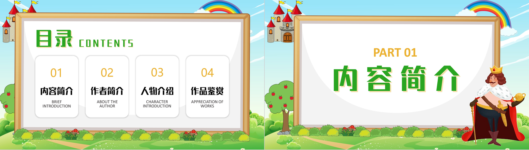 卡通皇帝的新装人教版七年级语文上册第六单元课件PPT模板-2