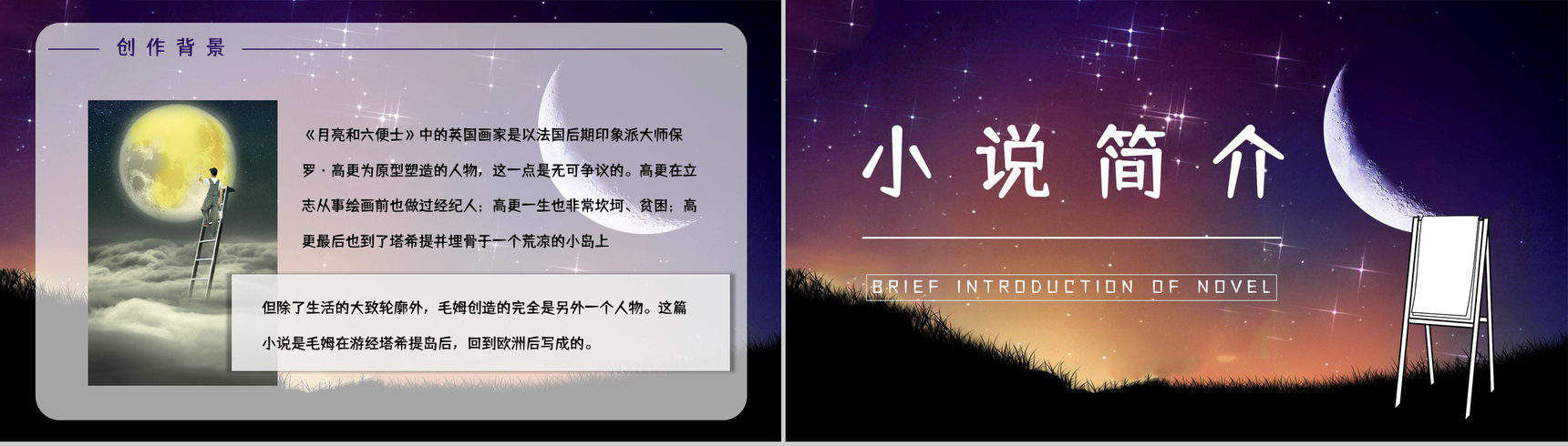 经典名著阅读《月亮与六便士》文学作品简介知识点梳理培训PPT模板-8
