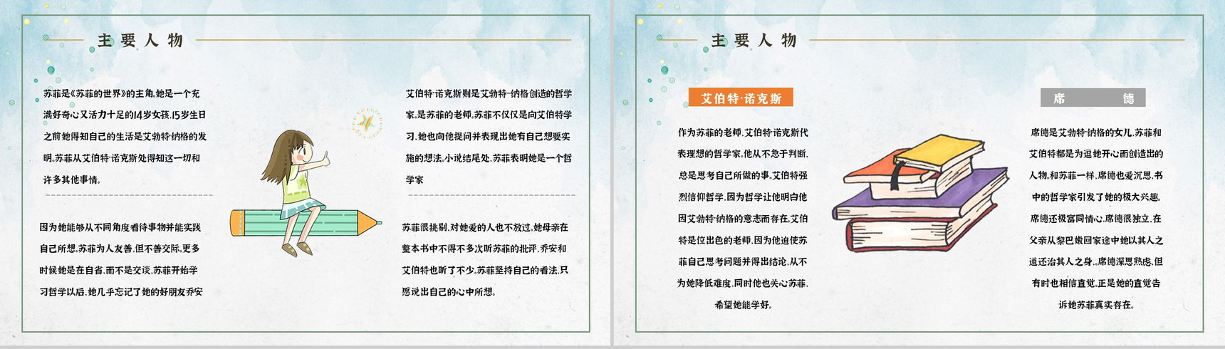 世界著名哲学教科书乔斯坦贾德《苏菲的世界》经典作品解读艺术特色鉴赏PPT模板-5