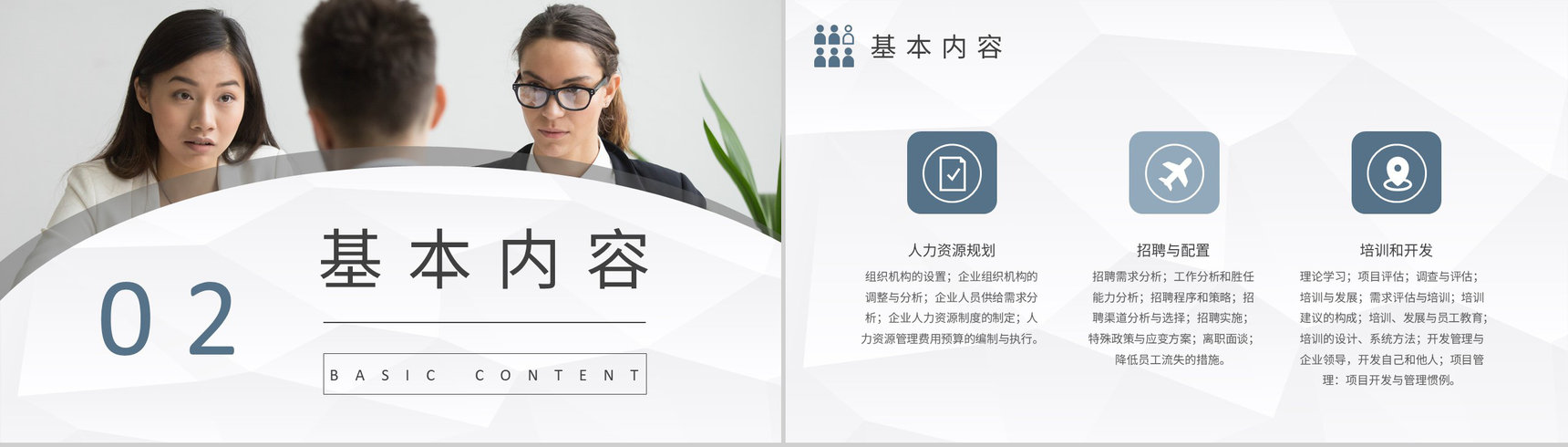 人事部门培训计划人力资源六大模块内容定义学习PPT模板-4