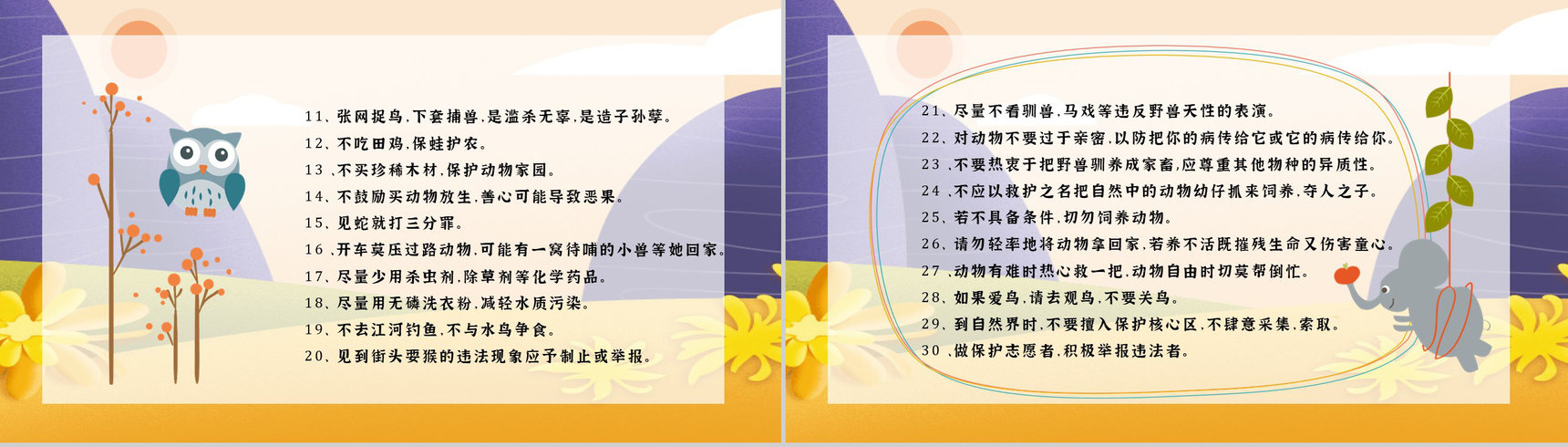 教育培训之国际保护动物日公益活动主题班会宣传活动计划书通用PPT模板-11