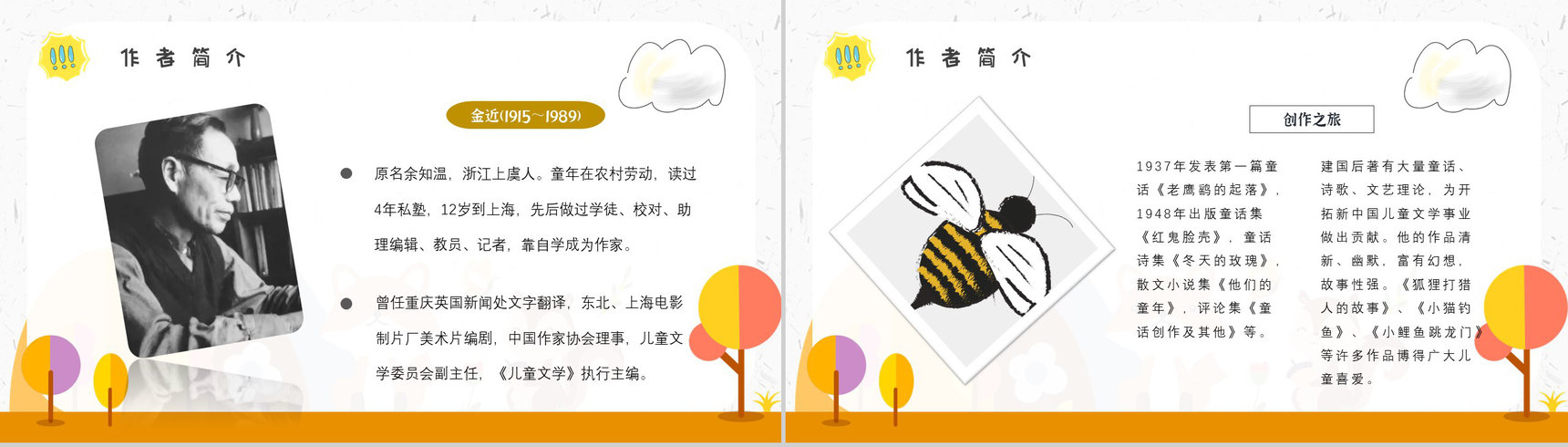 中学必读名著金近《狐狸打猎人》人物分析名著逻辑梳理PPT模板-6