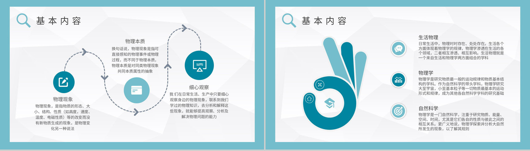 中学生物理知识学习生活中的物理现象原理解析PPT模板-4