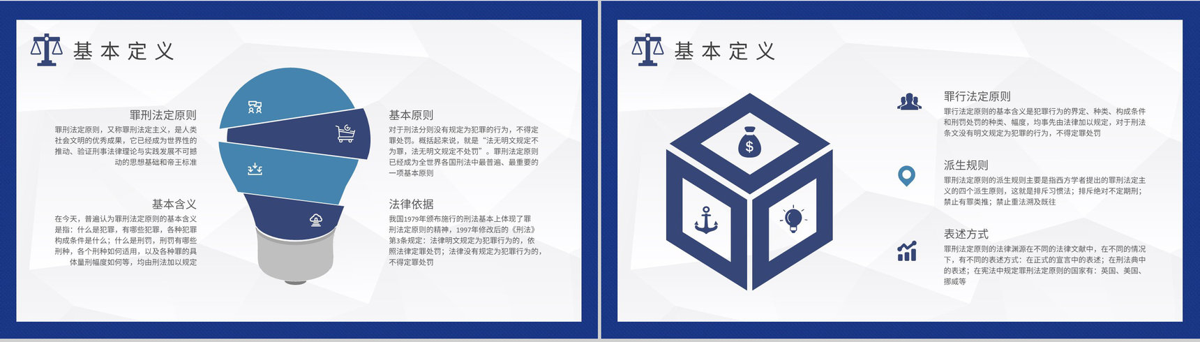 法定理论知识学习总结罪行法定原则名词解释说明PPT模板-4