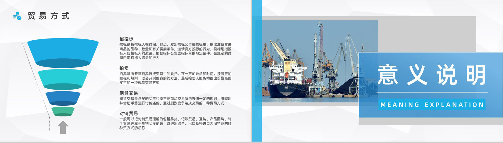 外贸公司产品进出口贸易业务流程操作培训员工培训情况总结PPT模板-7