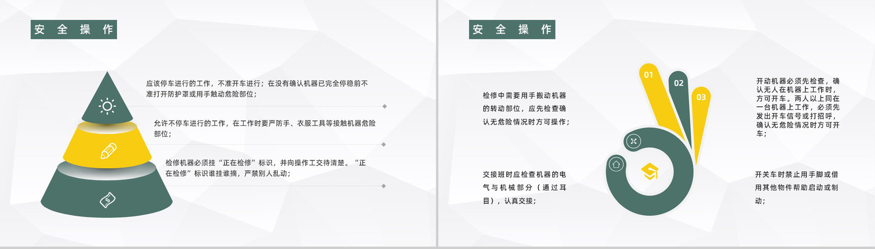车间员工安全生产知识教育培训企业安全施工宣传计划总结PPT模板-7