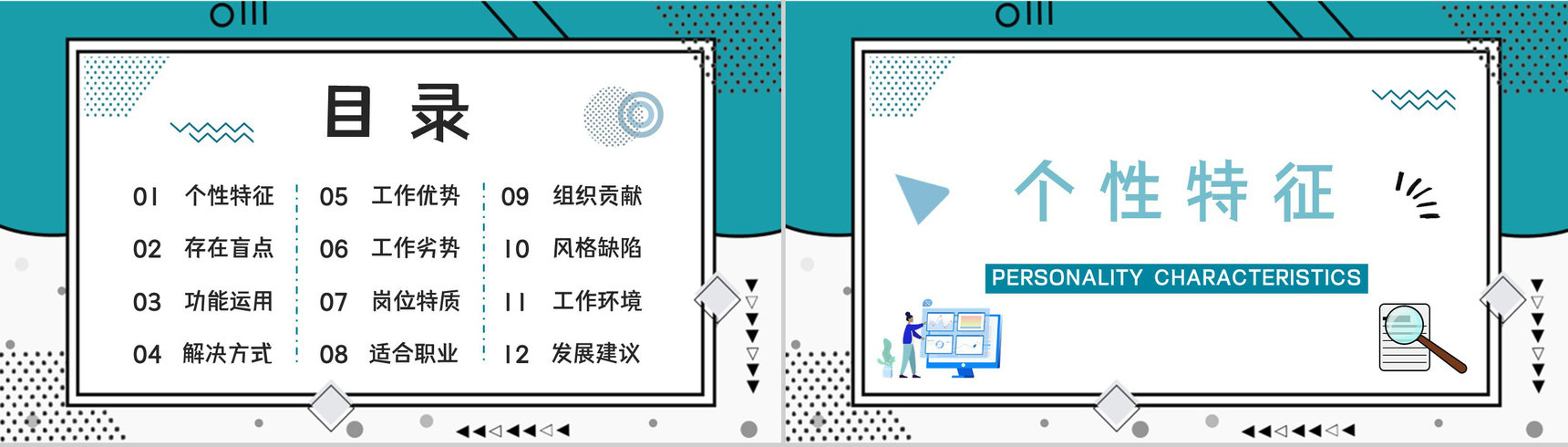公司职工入职测试MBTI职业性格测试分析ESTP个性特征分析PPT模板-2