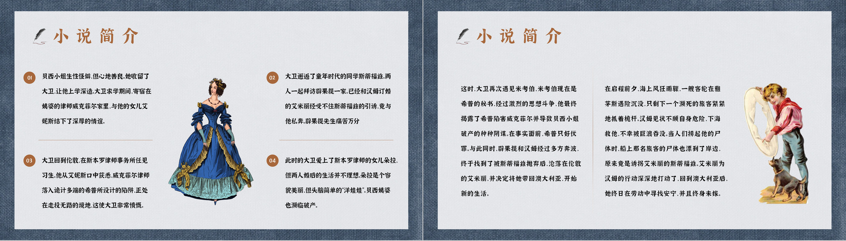 英国查尔斯狄更斯《大卫科波菲尔》心得体会PPT模板-6