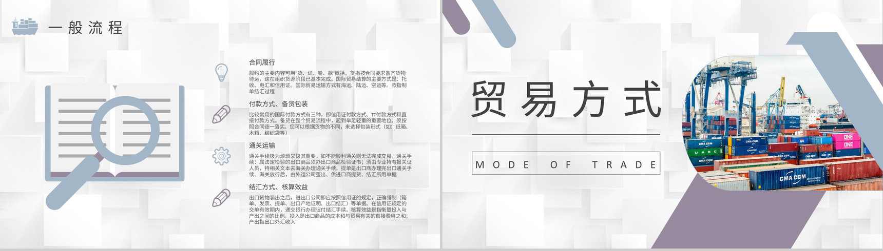 进出口贸易业务流程知识总结企业员工岗位技能培训心得PPT模板-4