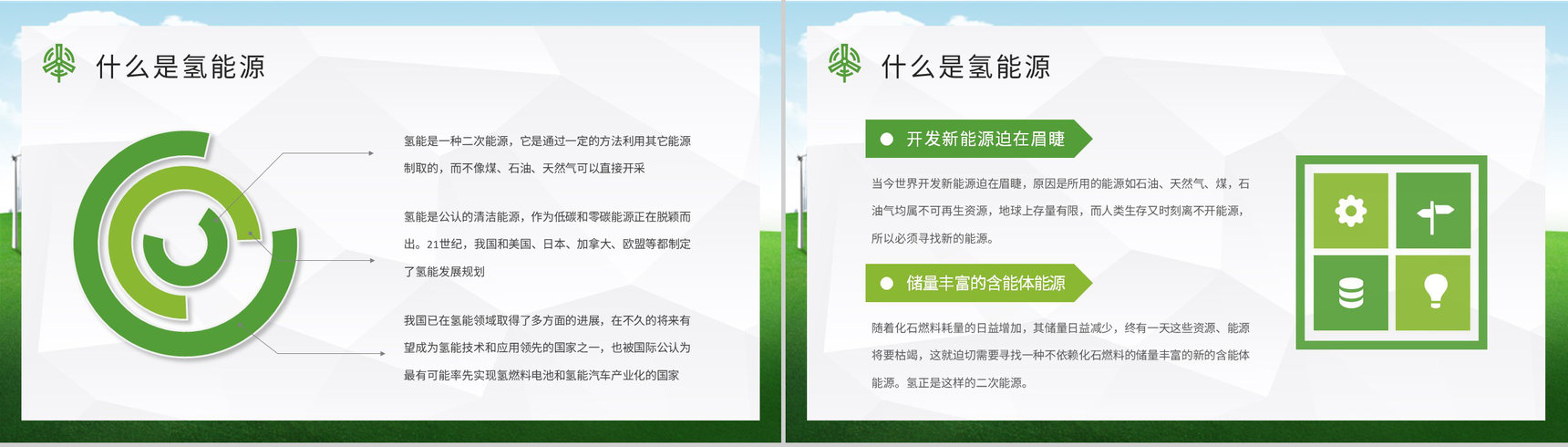 氢能源的优缺点分析总结低碳和零碳能源知识培训PPT模板-3