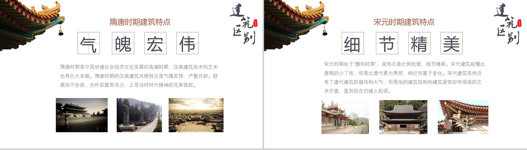 创意中国古典建筑介绍教育培训PPT模板-9