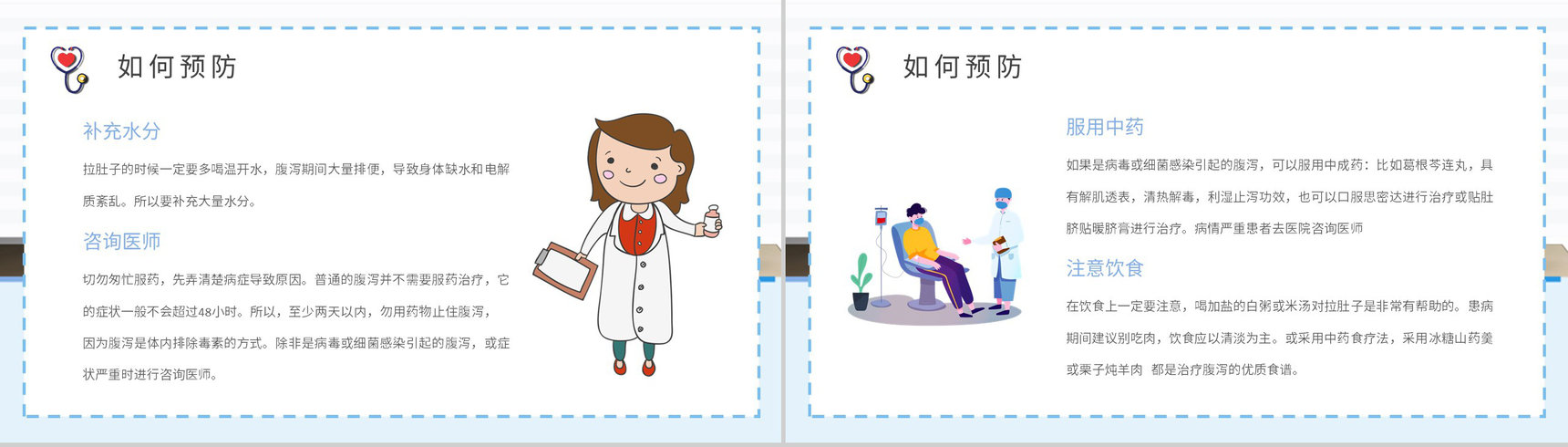 夏季腹泻预防知识学习急性腹泻及慢性腹泻的症状及治疗方法总结PPT模板-11