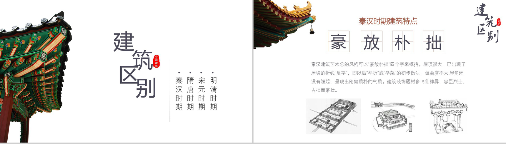 创意中国古典建筑介绍教育培训PPT模板-8
