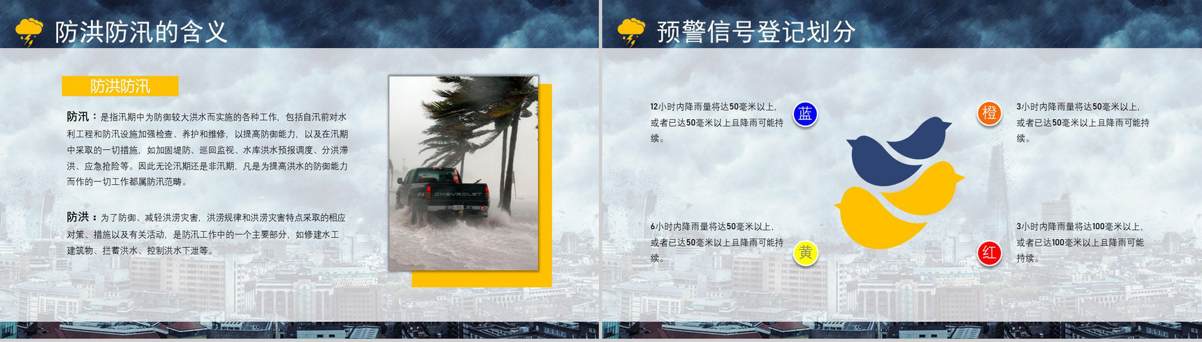暴雨防洪防汛应急措施自救措施知识培训PPT模板-4