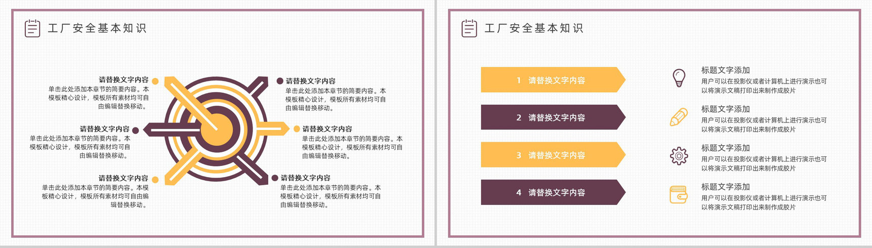车间生产管理规范学习工厂安全管理知识培训PPT模板-3