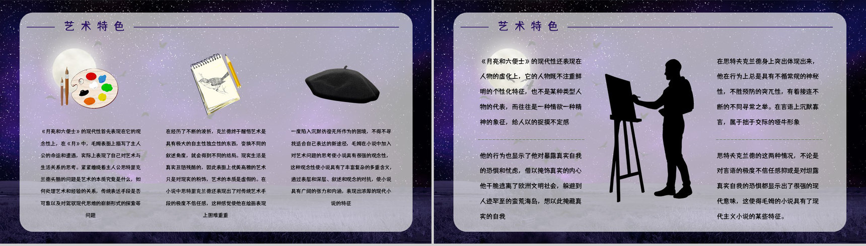 英国长篇小说《月亮与六便士》文学作品导读经典片段摘抄鉴赏PPT模板-11