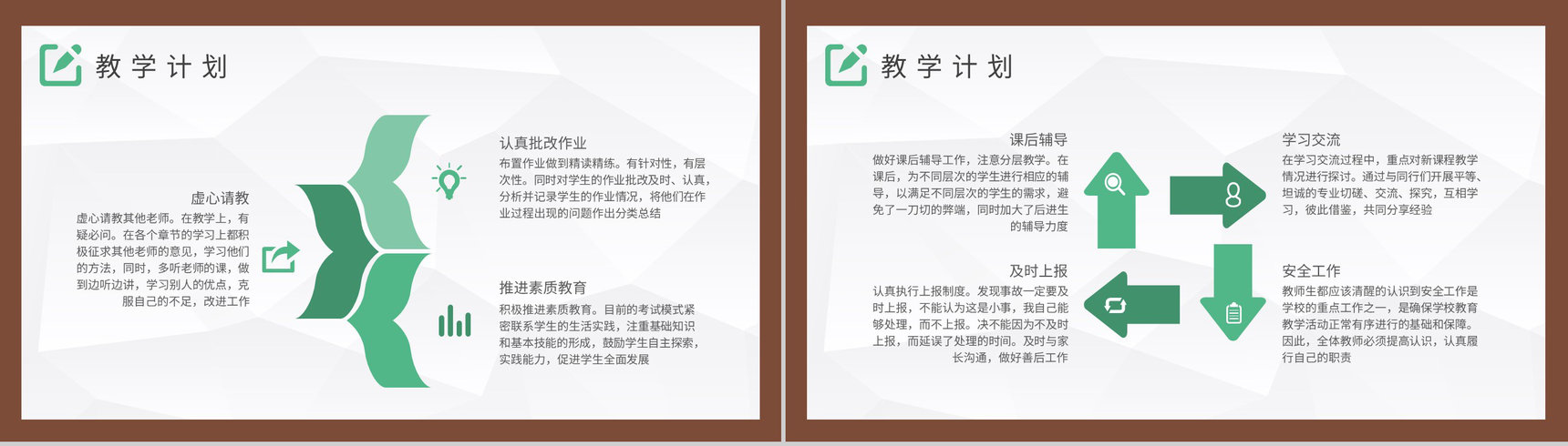学校班级教学工作汇报演讲教学计划的重要性主题培训讲座PPT模板-5
