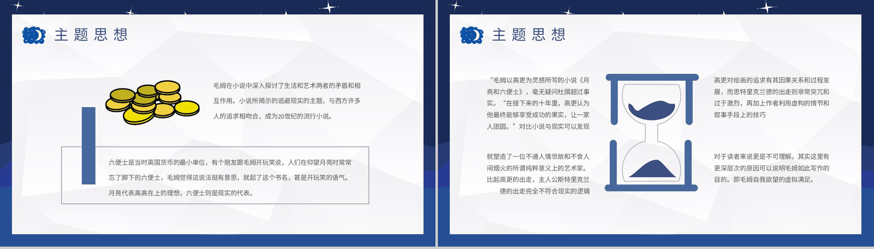 毛姆代表作《月亮与六便士》国外经典必读小说作品介绍名著读后感PPT模板-9