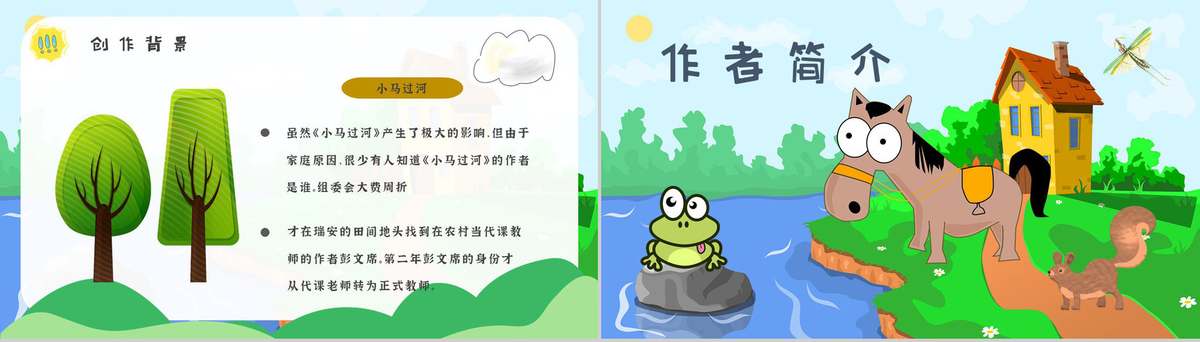 小学必读寓言故事彭文席《小马过河》人物分析片段赏析PPT模板-8