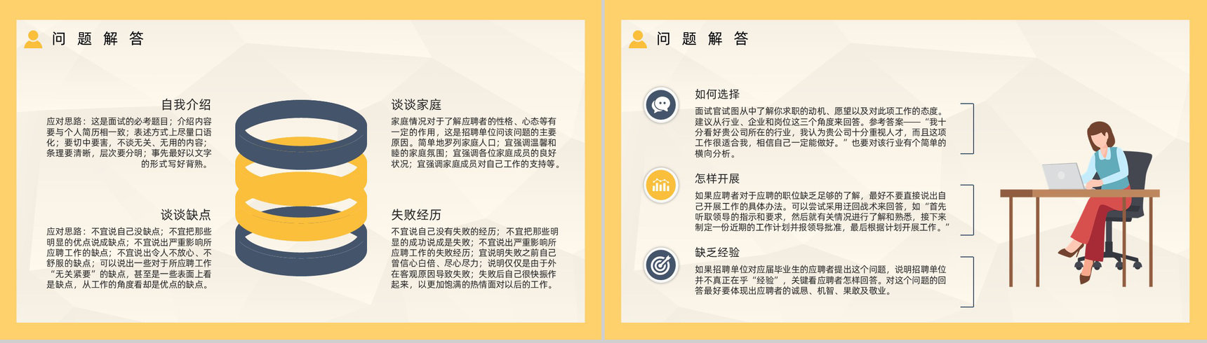 大学生就业指南面试技巧培训异求职者面试通用话术学习讲座PPT模板-7