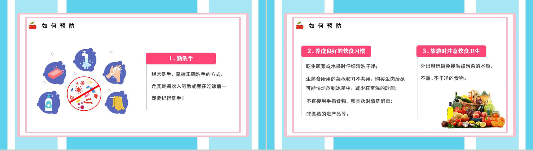 医疗健康教育培训夏季腹泻预防及对应措施学习了解活动PPT模板-11