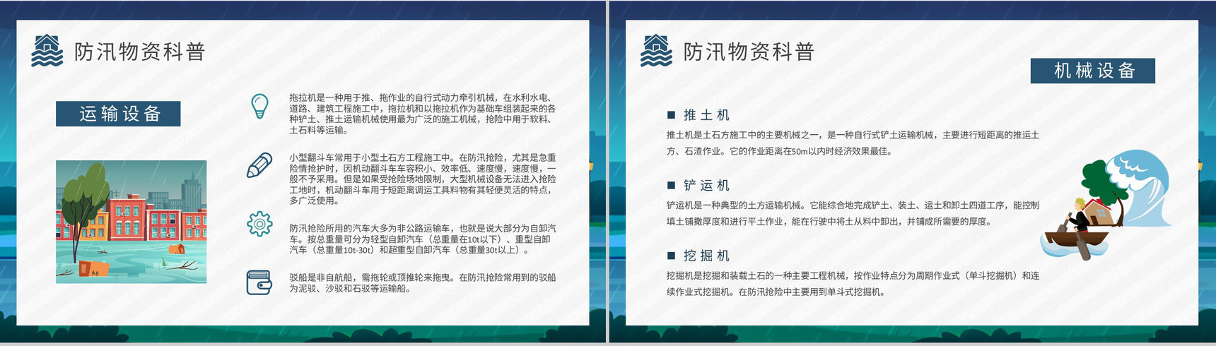 防洪防汛应急演练方案雨季洪汛预防措施培训学习PPT模板-9